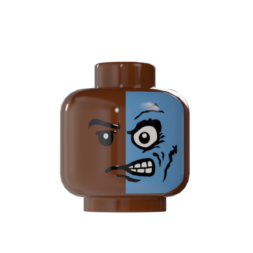 Reddish Brown / Medium Blue